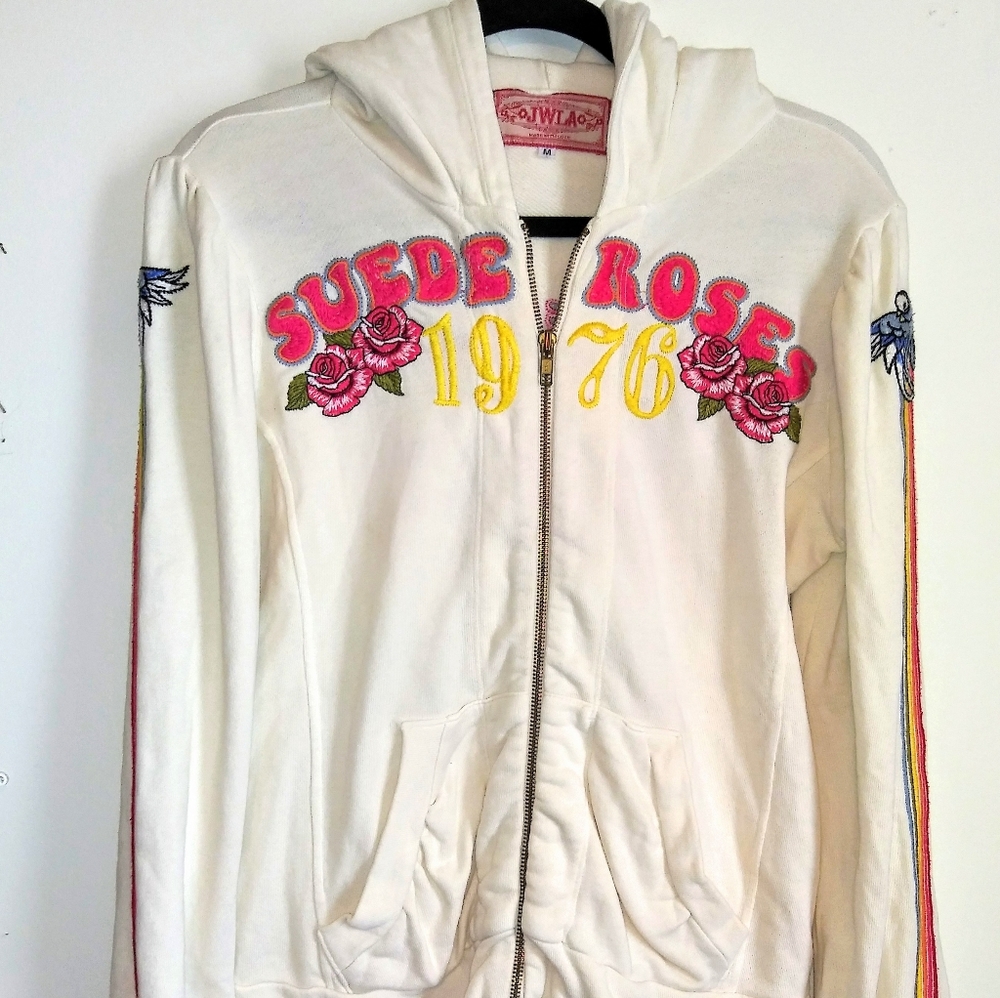 JWLA Johnny Was Suede Roses Jacket